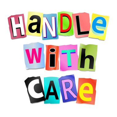 Handle with care. clipart