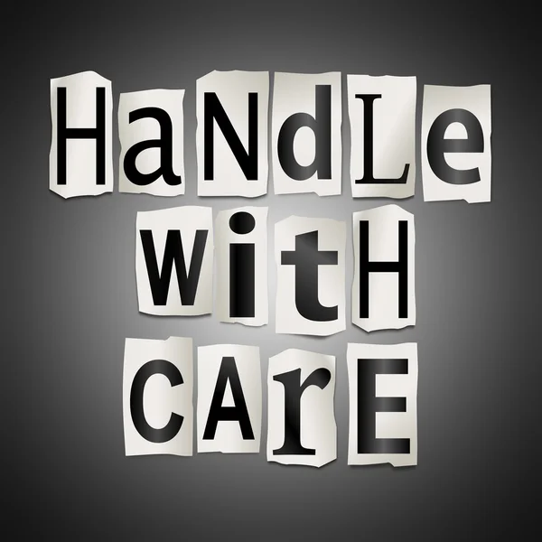 Handle with care. — Stock Photo, Image