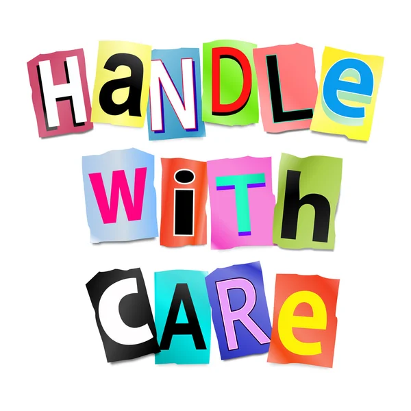 Handle with care. — Stock Photo, Image