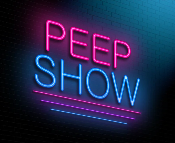 Peep show concepto . — Foto de Stock