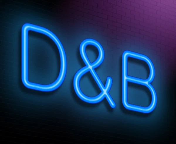 Concepto D & B . — Foto de Stock
