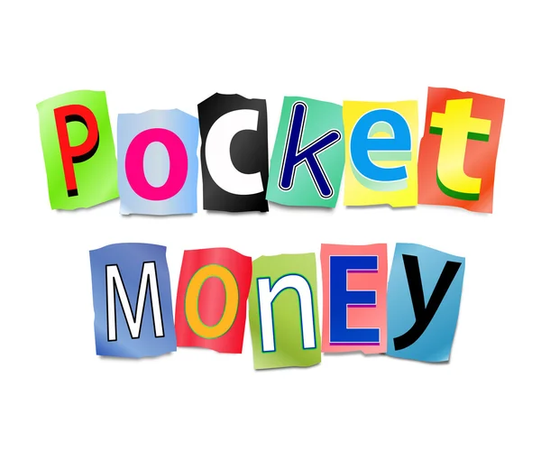 Pocket money concept. — Stock Photo, Image
