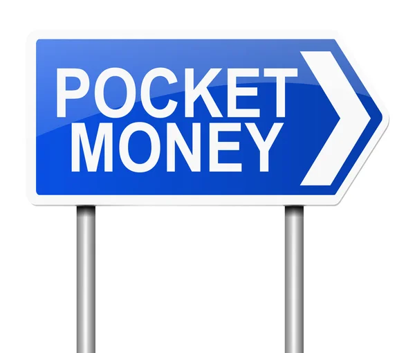 Pocket money concept. — Stock Photo, Image