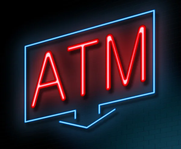 Atm-Konzept. — Stockfoto