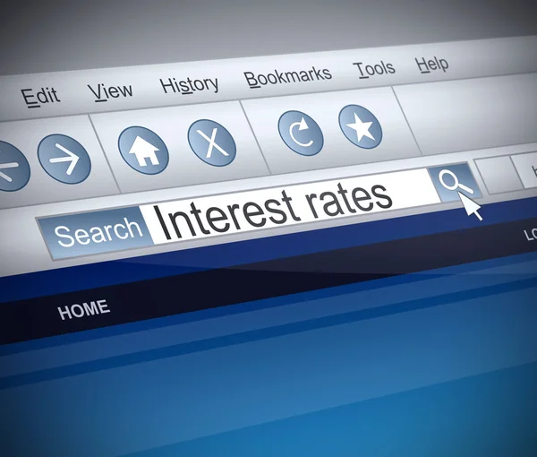 Interest rates concept. — Stock Photo, Image