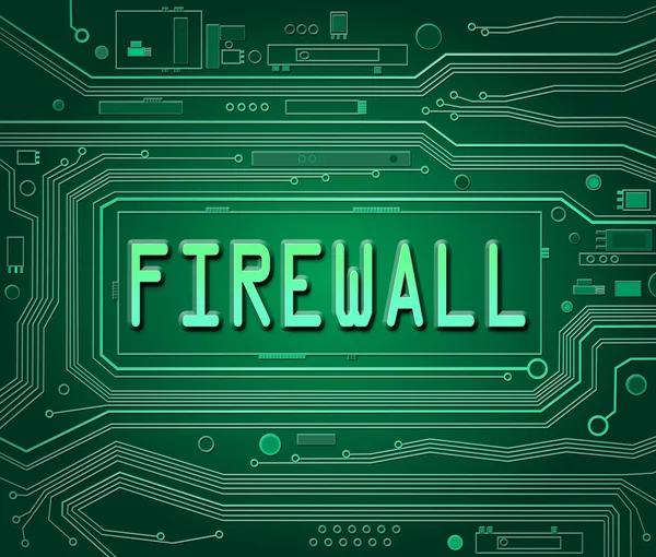 Firewall-Konzept. — Stockfoto