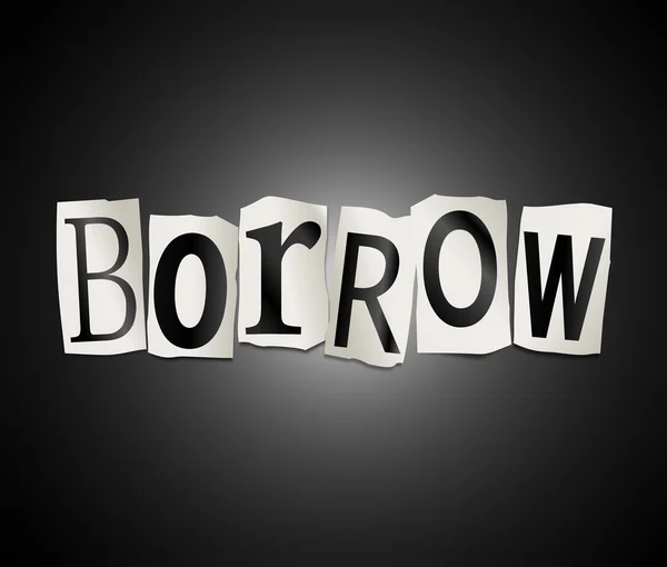 Borrow concept. — Stock Photo, Image