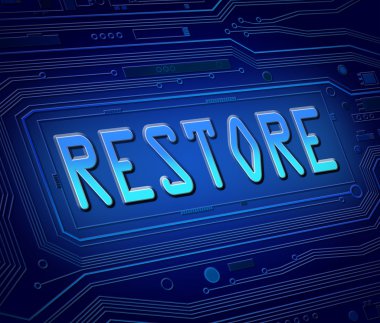 geri yükleme kavramı.