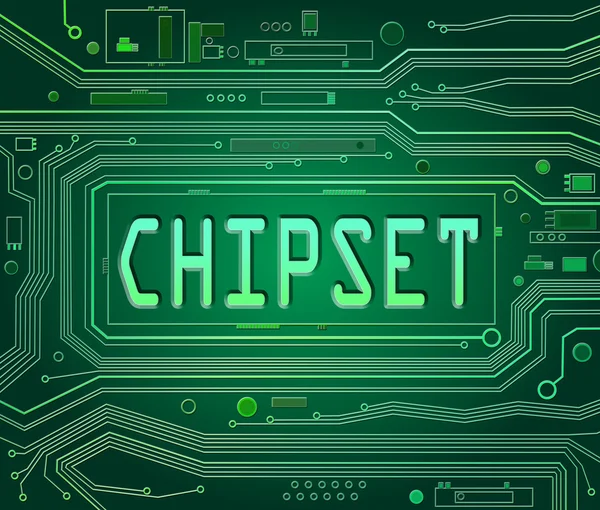 Chipset koncept. — Stockfoto