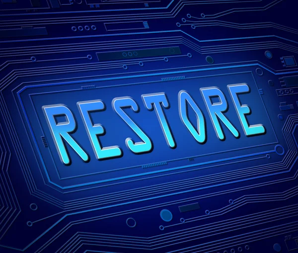 Restore concept. — Stock Photo, Image