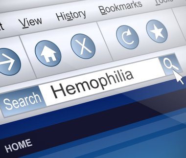 Hemophilia concept. clipart