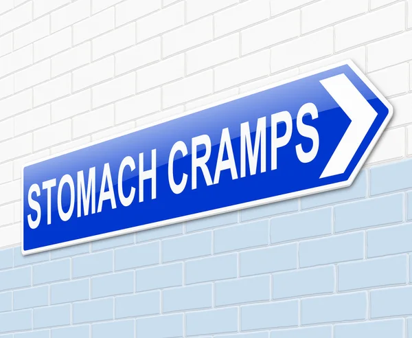 Stomach cramps concept. — Stock Photo, Image