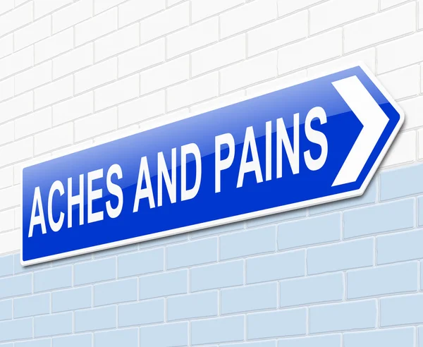 Aches and pains concept. — Stock Photo, Image