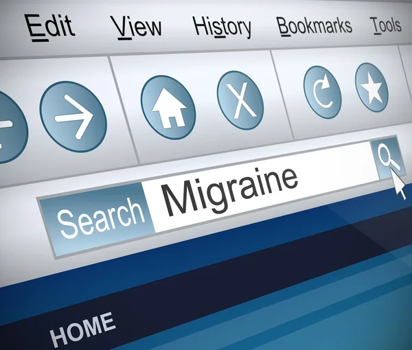 Migraine concept. — Stockfoto