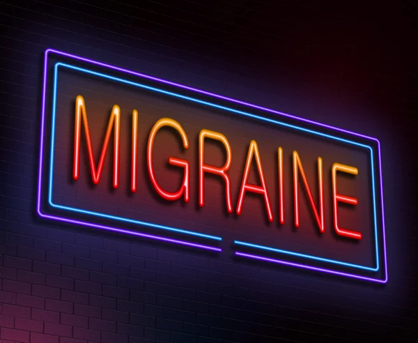 Concept de migraine . — Photo