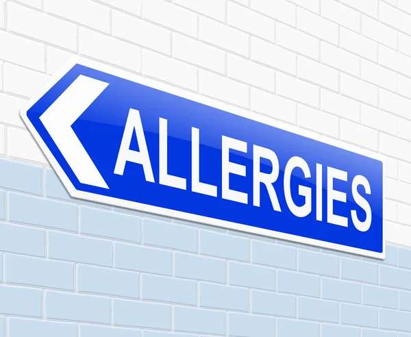 Concetto di allergie . — Foto Stock
