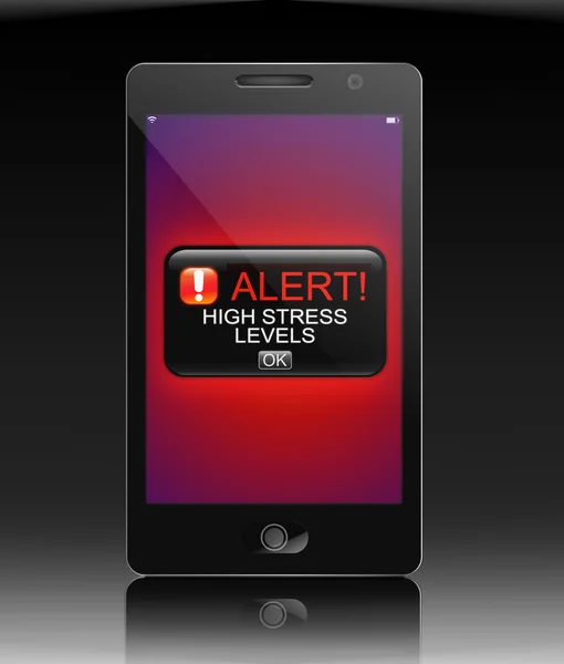 Stress waarschuwing concept. — Stockfoto