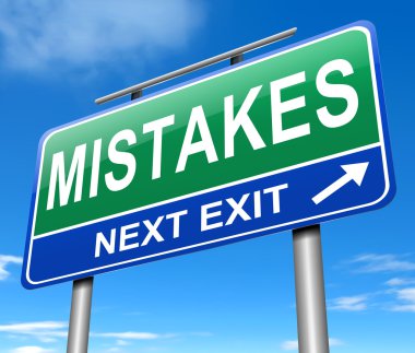 Mistakes concept. clipart