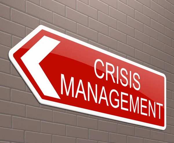 Conceito de gestão de crises . — Fotografia de Stock