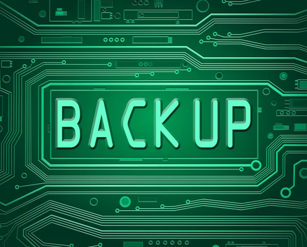 Back Up concept. — Stock Photo, Image