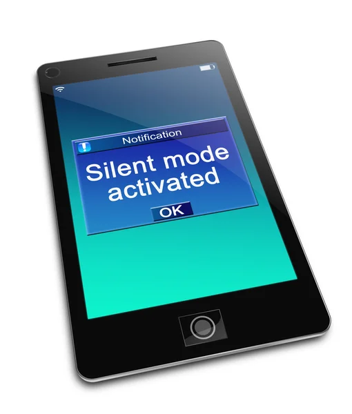 Silent mode concept. — Stock Photo, Image