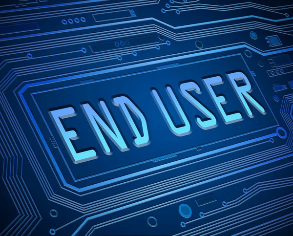 End user concept. — Stock Photo, Image
