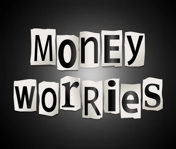 Concepto de preocupaciones de dinero . —  Fotos de Stock