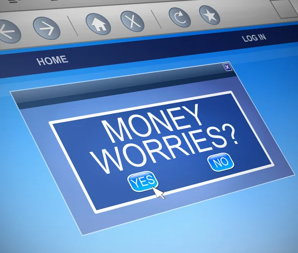 Money worries concept. — Stock Photo, Image