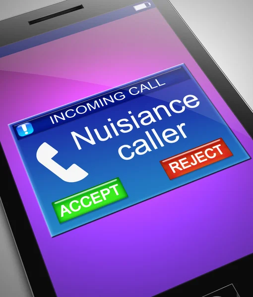 Nuisance caller concept. — Stock Photo, Image