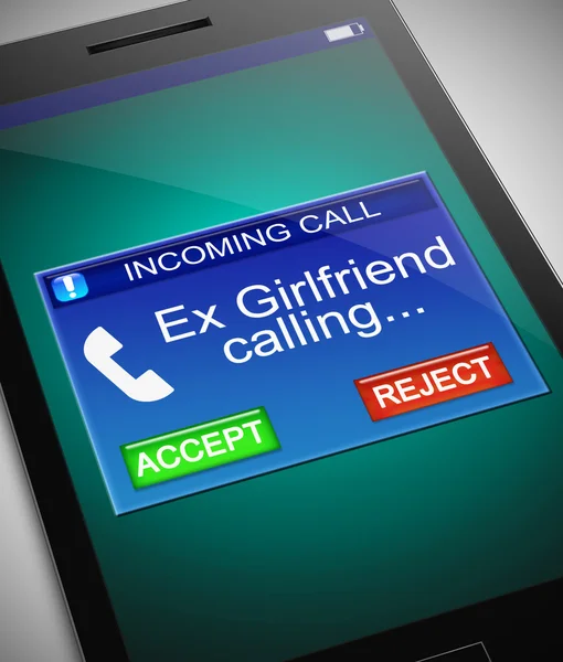 Ex girlfriend calling. — Stock Photo, Image