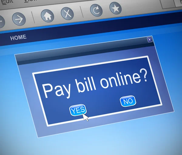 Paying bills online concept. — Stock Photo, Image