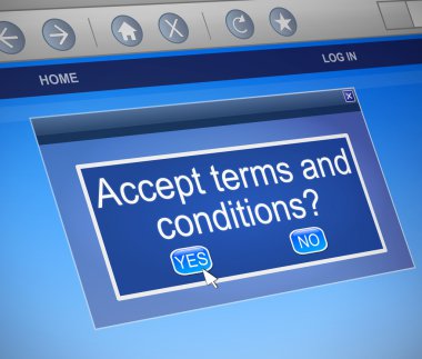Terms and conditions concept. clipart
