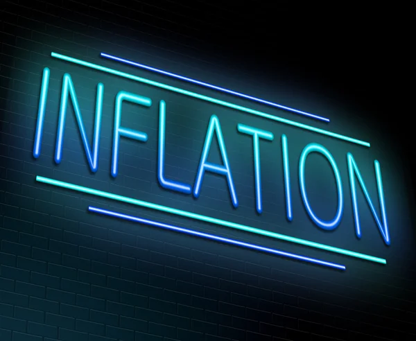 Pojęcie inflacji. — Zdjęcie stockowe