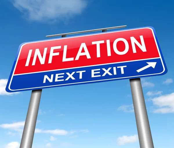 Conceito de inflação . — Fotografia de Stock