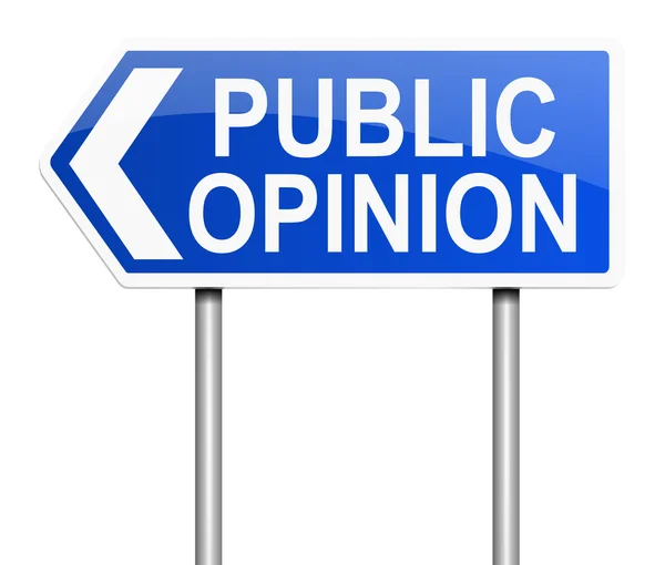 Concetto di opinione pubblica . — Foto Stock