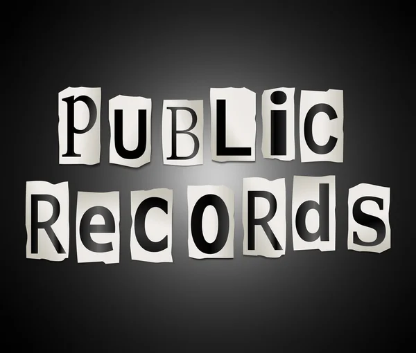 Concepto de registros públicos . — Foto de Stock