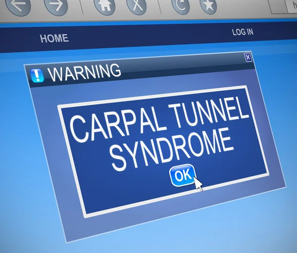 Carpaal tunnel syndroom concept. — Stockfoto