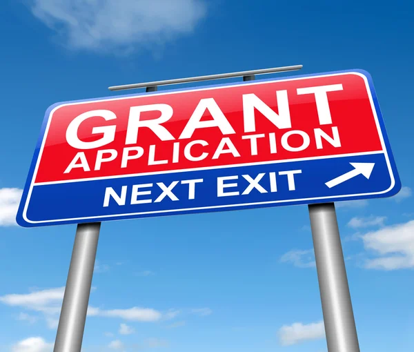 Grants application. — Stock Photo, Image