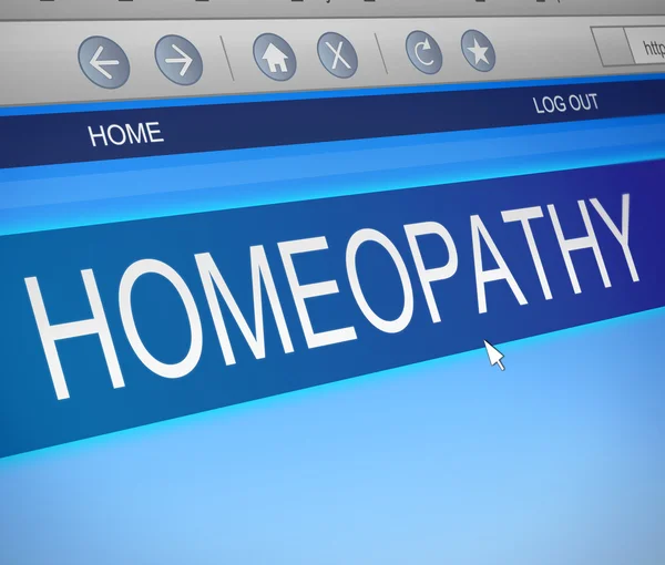 Homeopati kavramı. — Stok fotoğraf