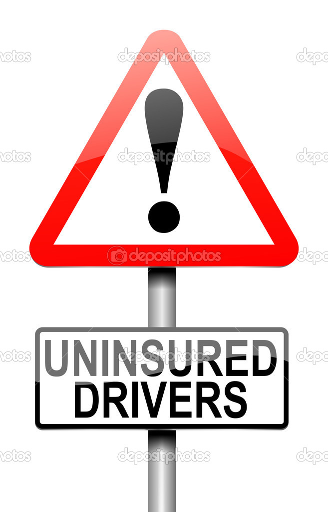 Uninsured drivers concept.