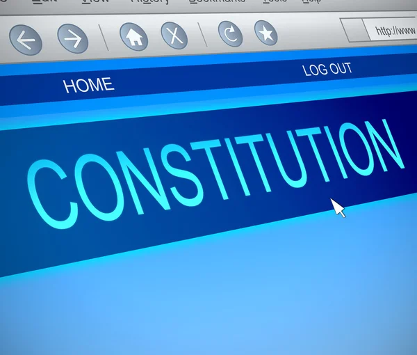 Conceito de Constituição . — Fotografia de Stock