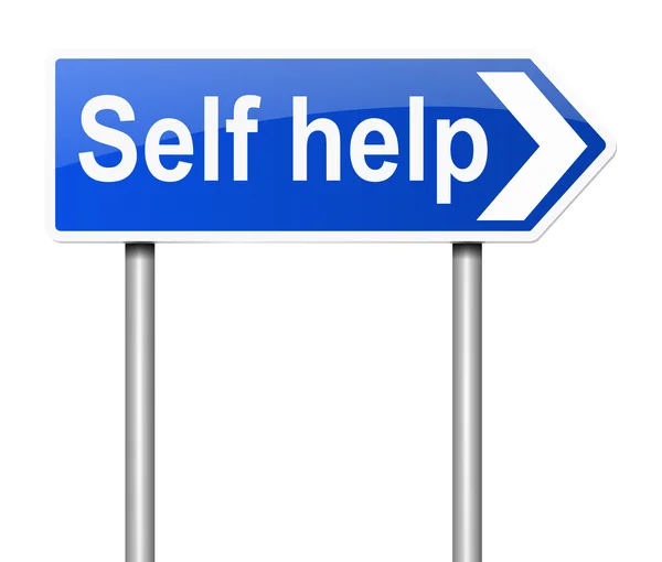 Self help concept. — Stock Photo, Image