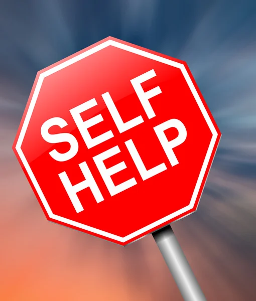 Self help concept. — Stock Photo, Image