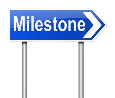 Milestone concept. clipart