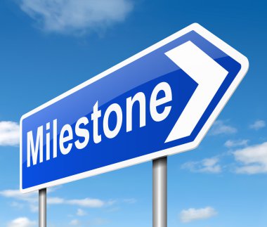 Milestone concept. clipart