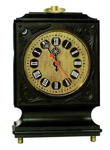 Vecchio orologio con numeri romani — Foto Stock