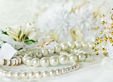 Düğün arka plan inci ile