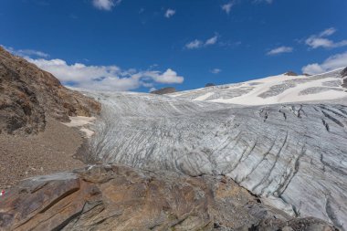 Gepatschferner görkemli yüzeyinde Panorama