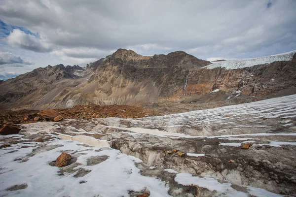 Panorama över Punta del Lago Bianco och Gepatschferner seracs, Alto Adige, Italien — Stockfoto