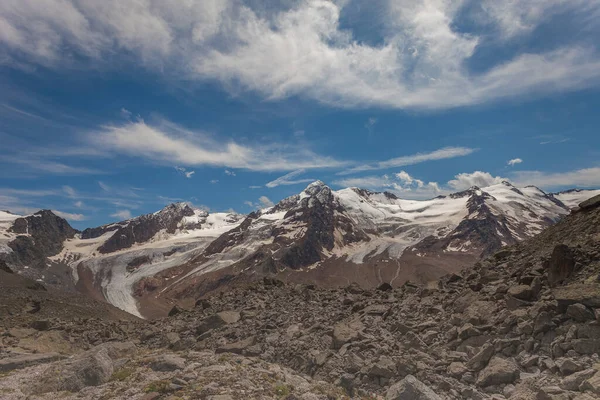 Vista Los Glaciares Palla Bianca Con Una Extensión Grandes Bloques — Foto de Stock
